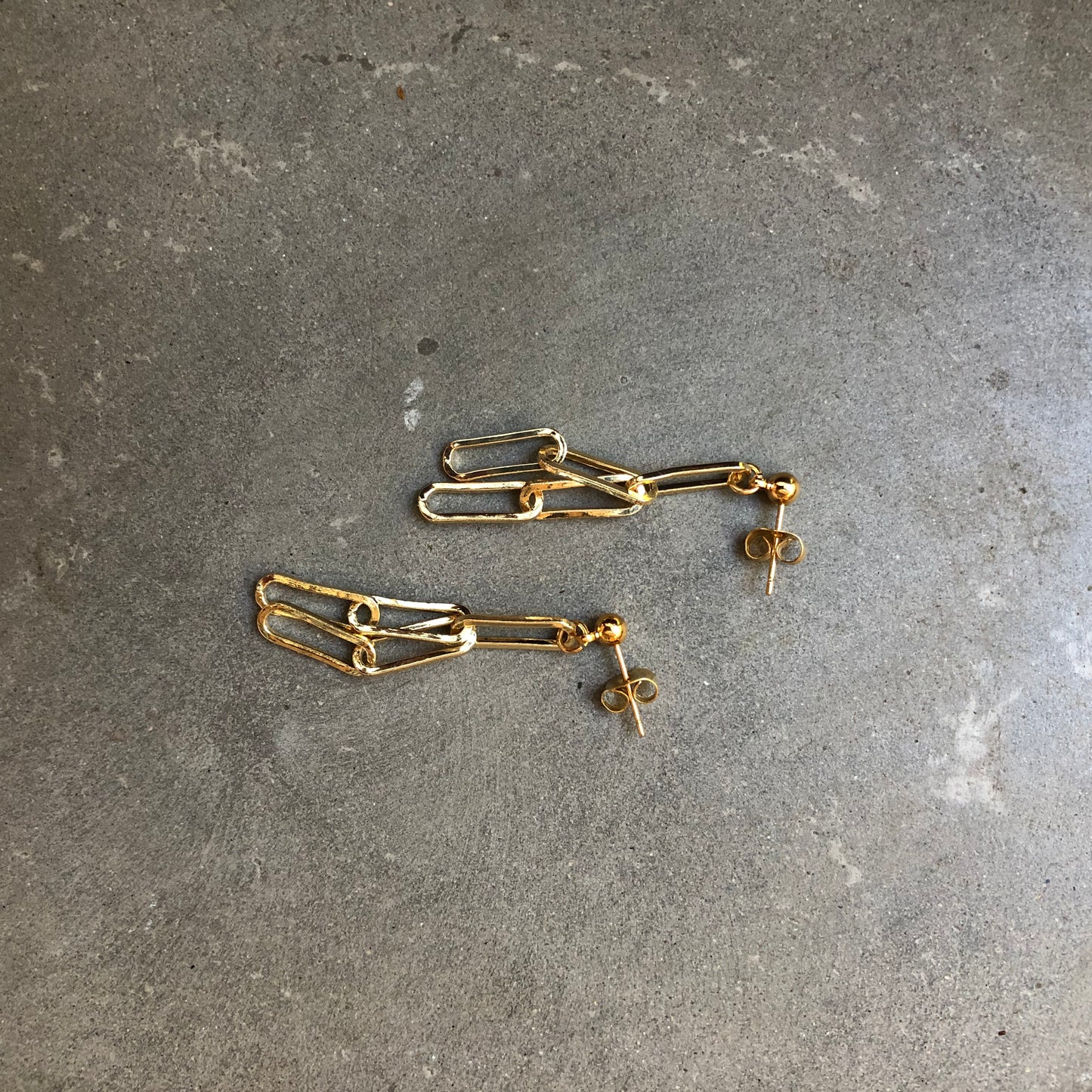 Double Chain Drop Earrings